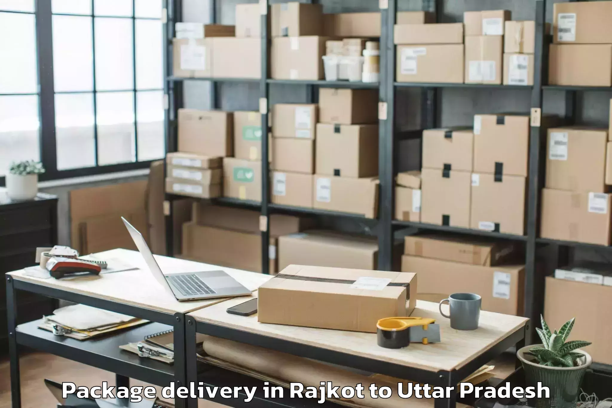 Leading Rajkot to Nizamabad Azamgarh Package Delivery Provider